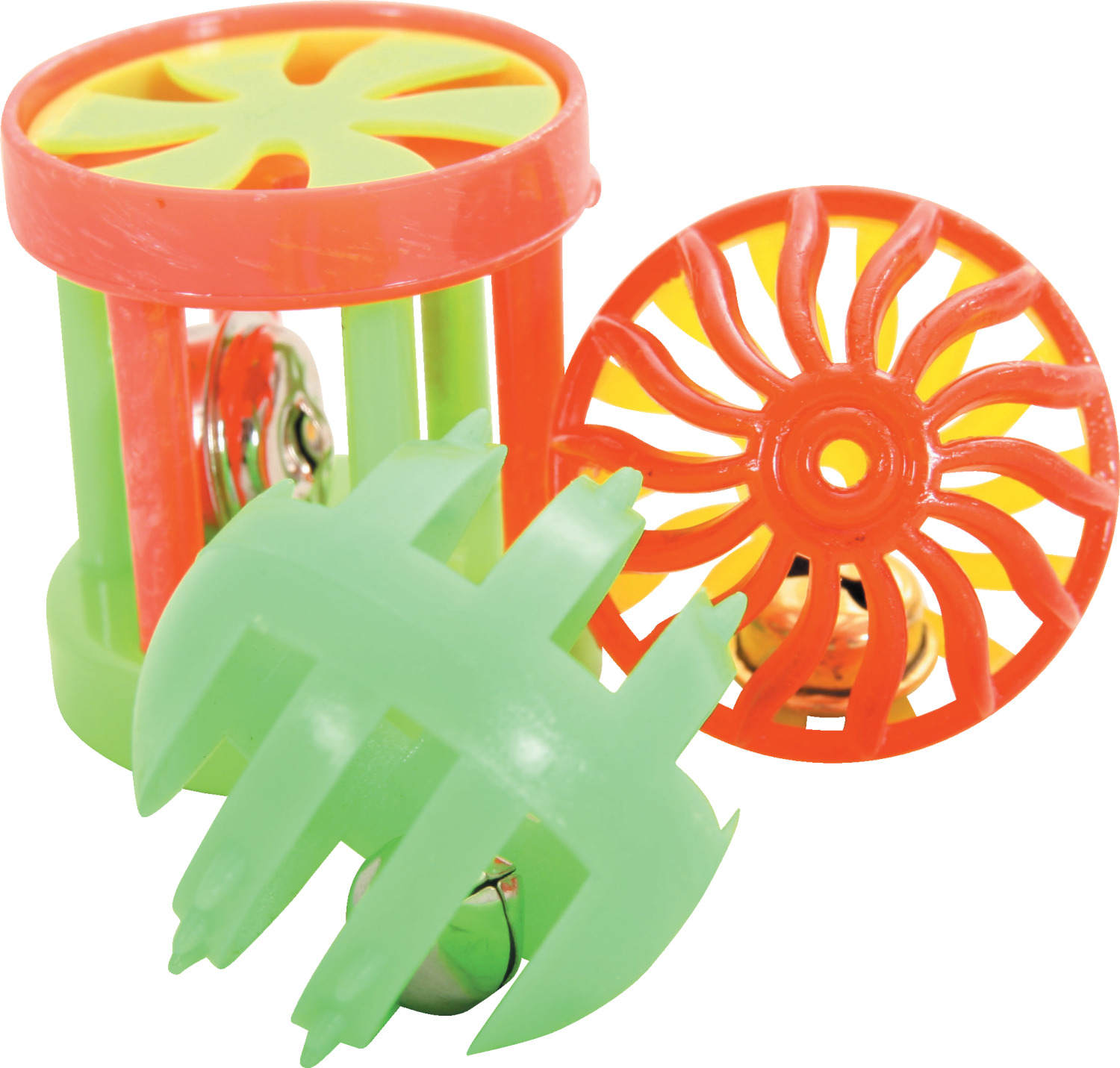 Lot de 3 jouets chat muti-formes 4 cm